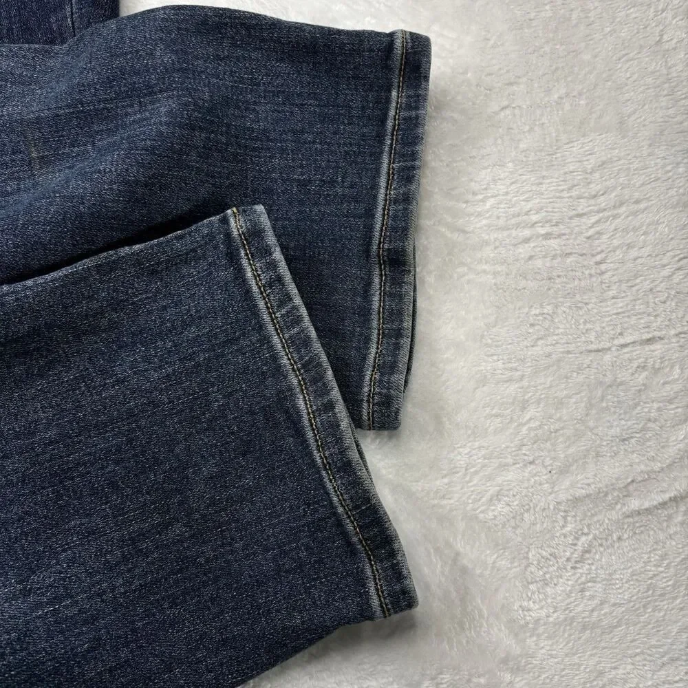 Judy Blue Straight Fit Jeans Women's 13/31 Dark Wash Blue Mid Rise Stretch - Picture 7 of 13